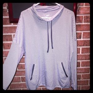 BNWT striped shirt, adorable, draw string neck!